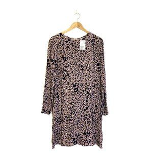 H&M Dress Animal Print Leopard Size 14